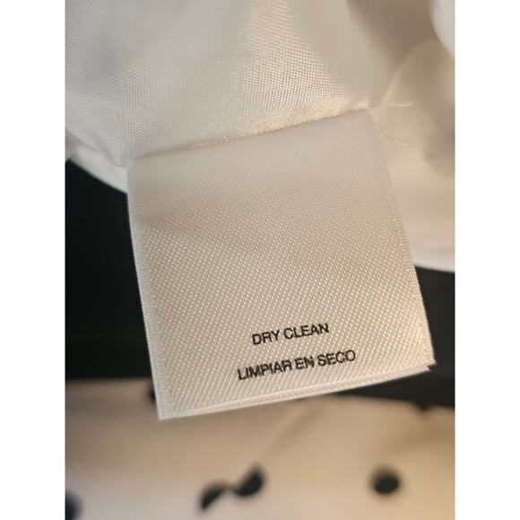 Black Label by Evan Picone Black & White Polka Dot Sleeveless Midi Dress 16 3607 - Picture 5 of 7